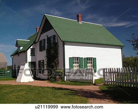 Prince Edward Island, Cavendish, Canada, Queens County, Prince Edward Island National Park, Green Gables House, Anne of Green Gables, house View Large Photo Image Stock Photo - Prince Edward Island, Cavendish, Canada, Queens County, Prince Edward Island National Park, Green Gables House, Anne of Green Gables, house. Fotosearch