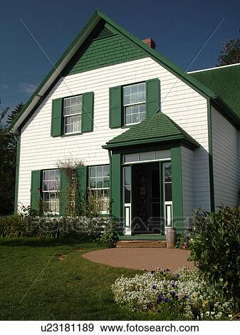 Prince Edward Island, Cavendish, Prince Edward Island National Park, Canada, Queens County, Green Gables House, Anne of Green Gables, house View Large Photo Image Stock Photo - Prince Edward Island, Cavendish, Prince Edward Island National Park, Canada, Queens County, Green Gables House, Anne of Green Gables, house. Fotosearch