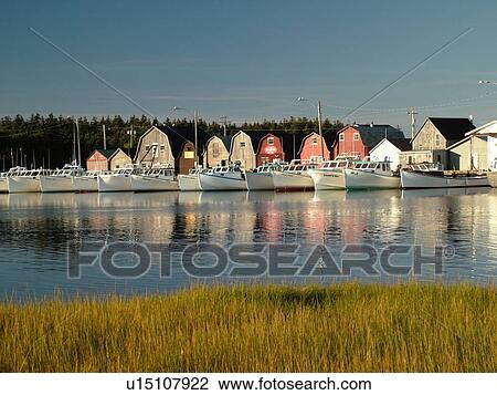 Prince Edward Island, Malpeque, Canada, Prince County, Gulf of Saint Lawrence, fishing village, harbor, fishing boats, marina View Large Photo Image Stock Image - Prince Edward Island, Malpeque, Canada, Prince County, Gulf of Saint Lawrence, fishing village, harbor, fishing boats, marina. Fotosearch