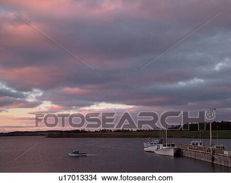 Prince Edward Island, Queens County, North Rustico, Canada, Gulf of Saint Lawrence, evening, fishing village, harbor, fishing boats, marina View Large Photo Image Picture - Prince Edward Island, Queens County, North Rustico, Canada, Gulf of Saint Lawrence, evening, fishing village, harbor, fishing boats, marina. Fotosearch