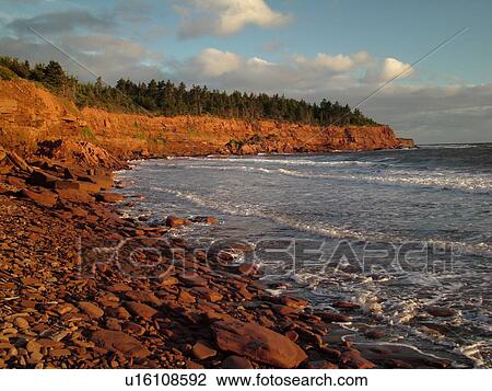 Prince Edward Island, Queens County, Gulf of Saint Lawrence, Canada, Cavendish Beach, Prince Edward Island National Park, scenic coastline View Large Photo Image Stock Image - Prince Edward Island, Queens County, Gulf of Saint Lawrence, Canada, Cavendish Beach, Prince Edward Island National Park, scenic coastline. Fotosearch