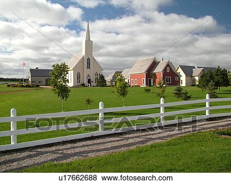 Prince Edward Island, Queens County, Cavendish, Canada, Avonlea Village of Anne of Green Gables View Large Photo Image Stock Photo - Prince Edward Island, Queens County, Cavendish, Canada, Avonlea Village of Anne of Green Gables . Fotosearch