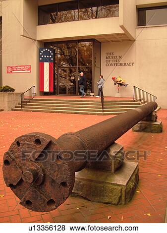 Stock Photo -  Richmond, VA, Virginia, Museum of the Confederacy, cannon. Fotosearch