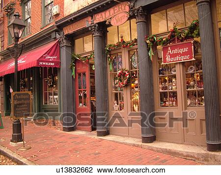 Stock Image -  Richmond, VA, Virginia, Shockoe Slip Historic District. Fotosearch