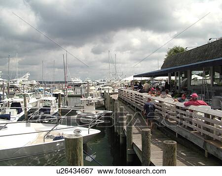 Sag Harbor, NY, New York, Long Island, Atlantic Ocean, marina, wharf, pier, outdoor restaurant, cafT View Large Photo Image Stock Photo - Sag Harbor, NY, New York, Long Island, Atlantic Ocean, marina, wharf, pier, outdoor restaurant, cafT. Fotosearch