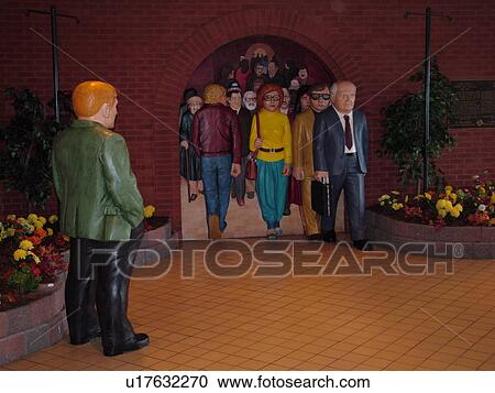 Saint John, Canada, New Brunswick, Relief mural of people at Market Square in St. John, interior View Large Photo Image Stock Image - Saint John, Canada, New Brunswick, Relief mural of people at Market Square in St. John, interior. Fotosearch
