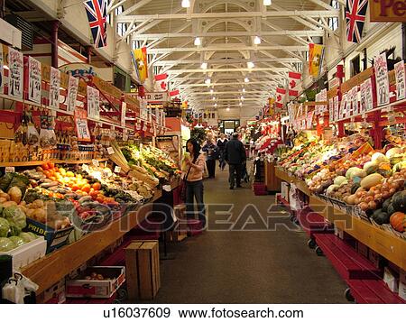 Stock Photo -  Saint John, New Brunswick, Canada, City Market, interior. Fotosearch