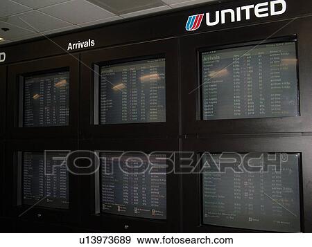 San Francisco, CA, California, San Francisco International airport, hub, flight arrival monitors, airport terminal View Large Photo Image Stock Photo - San Francisco, CA, California, San Francisco International airport, hub, flight arrival monitors, airport terminal . Fotosearch