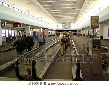 San Francisco, CA, California, San Francisco International airport, hub, moving sidewalk, concourse, airport terminal View Large Photo Image Stock Photograph - San Francisco, CA, California, San Francisco International airport, hub, moving sidewalk, concourse, airport terminal . Fotosearch