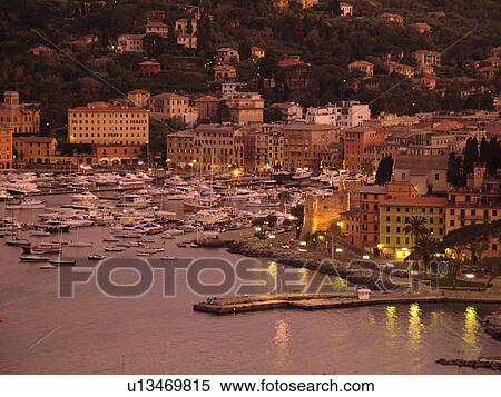 Santa Margherita Ligure, Riviera di Levante, Liguria, Italy, Ligurian Riviera, Europe, Scenic view of the resort town of Santa Margherita Ligure on the Gulf of Tigullio (Gulfo di Tigullo) in the evening along the Ligurian Sea on the Ligurian Riviera. View Large Photo Image Stock Photography - Santa Margherita Ligure, Riviera di Levante, Liguria, Italy, Ligurian Riviera, Europe, Scenic view of the resort town of Santa Margherita Ligure on the Gulf of Tigullio (Gulfo di Tigullo) in the evening along the Ligurian Sea on the Ligurian Riviera.. Fotosearch