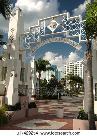 Sarasota, FL, Florida, Bayfront, entrance View Large Photo Image Picture - Sarasota, FL, Florida, Bayfront, entrance. Fotosearch