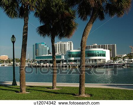 Stock Image -  Sarasota, FL, Florida, Sarasota Bay, Island Park, marina. Fotosearch