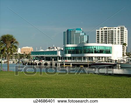 Stock Image -  Sarasota, FL, Florida, Sarasota Bay, Island Park, marina. Fotosearch