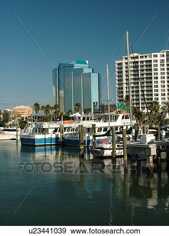 Sarasota, FL, Florida, Sarasota Bay, marina View Large Photo Image Stock Photo - Sarasota, FL, Florida, Sarasota Bay, marina. Fotosearch