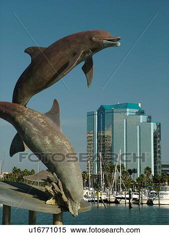 Sarasota, FL, Florida, Sarasota Bay, Island Park, dolphin fountain, marina View Large Photo Image Stock Photography - Sarasota, FL, Florida, Sarasota Bay, Island Park, dolphin fountain, marina. Fotosearch