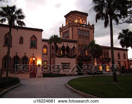 Sarasota, FL, Florida, The John and Mable Ringling Museum, Ca' d'Zan, Ringling's Winter Residence, ca. 1926 Venetian Palace, evening View Large Photo Image Stock Image - Sarasota, FL, Florida, The John and Mable Ringling Museum, Ca' d'Zan, Ringling's Winter Residence, ca. 1926 Venetian Palace, evening. Fotosearch