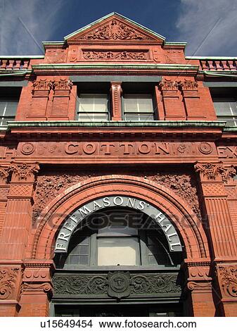 Savannah, GA, Georgia, 1886 Savannah Cotton Exchange Building, Freemasons' Hall View Large Photo Image Picture - Savannah, GA, Georgia, 1886 Savannah Cotton Exchange Building, Freemasons' Hall. Fotosearch