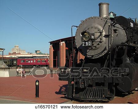 Stock Image -  Scranton, PA, Pennsylvania, Steamtown National Historic Site, railroad, steam locomotive. Fotosearch