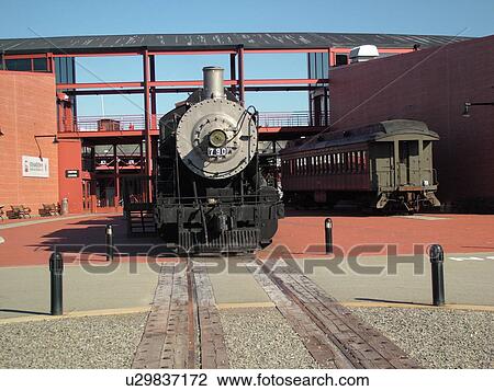 Stock Image -  Scranton, PA, Pennsylvania, Steamtown National Historic Site, railroad, steam locomotive. Fotosearch