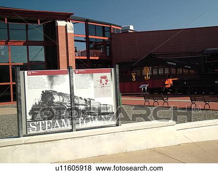 Stock Photo -  Scranton, PA, Pennsylvania, Steamtown National Historic Site, railroad. Fotosearch
