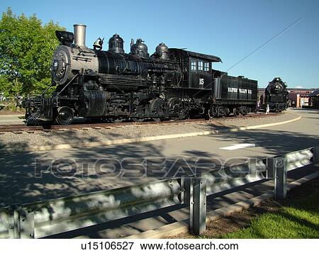 Stock Photo -  Scranton, PA, Pennsylvania, Steamtown National Historic Site, railroad, steam locomotive. Fotosearch
