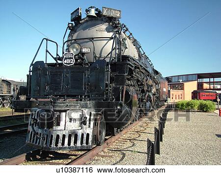 Stock Photograph -  Scranton, PA, Pennsylvania, Steamtown National Historic Site, railroad, steam locomotive. Fotosearch
