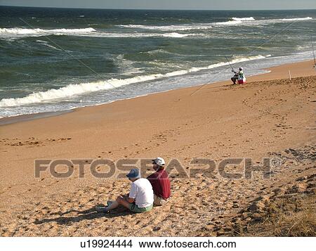 South Ponte Vedra Beach, FL, Florida, Guana-Tolomato-Matazas National Estuarine Research Reserve, people relaxing and fishing on the beach View Large Photo Image Picture - South Ponte Vedra Beach, FL, Florida, Guana-Tolomato-Matazas National Estuarine Research Reserve, people relaxing and fishing on the beach. Fotosearch