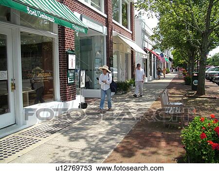 Southampton, NY, New York, Long Island, Historical Downtown Southampton View Large Photo Image Stock Image - Southampton, NY, New York, Long Island, Historical Downtown Southampton . Fotosearch