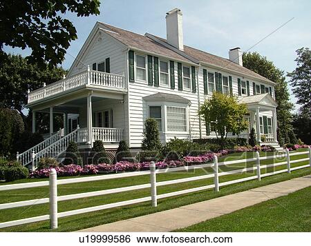 Stock Photograph -  Southampton, NY, New York, Long Island, Private Home, house. Fotosearch