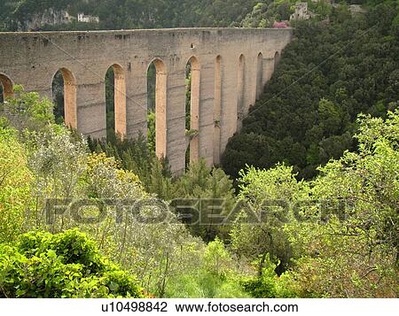 Spoleto, Italy, Umbria, Europe, Ponte delle Torri (Bridge of the Towers) in the medieval city of Spoleto. View Large Photo Image Stock Image - Spoleto, Italy, Umbria, Europe, Ponte delle Torri (Bridge of the Towers) in the medieval city of Spoleto.. Fotosearch