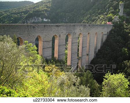 Spoleto, Umbria, Italy, Europe, Ponte delle Torri (Bridge of the Towers) in the medieval city of Spoleto. View Large Photo Image Picture - Spoleto, Umbria, Italy, Europe, Ponte delle Torri (Bridge of the Towers) in the medieval city of Spoleto.. Fotosearch