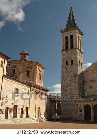 Spoleto, Umbria, Italy, Europe, The cathedral in the medieval city of Spoleto. View Large Photo Image Stock Image - Spoleto, Umbria, Italy, Europe, The cathedral in the medieval city of Spoleto.. Fotosearch