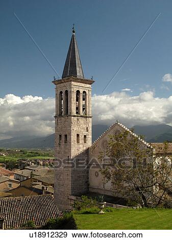 Spoleto, Umbria, Italy, Europe, The cathedral in the medieval city of Spoleto. View Large Photo Image Stock Photo - Spoleto, Umbria, Italy, Europe, The cathedral in the medieval city of Spoleto.. Fotosearch