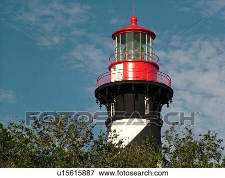 St. Augustine, FL, Florida, Anastasia Island, Atlantic Ocean, The St. Augustine Lighthouse and Museum, site of Florida's first lighthouse View Large Photo Image Stock Photo - St. Augustine, FL, Florida, Anastasia Island, Atlantic Ocean, The St. Augustine Lighthouse and Museum, site of Florida's first lighthouse. Fotosearch
