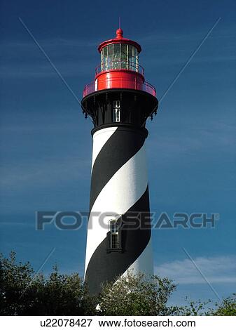 St. Augustine, FL, Florida, Anastasia Island, Atlantic Ocean, The St. Augustine Lighthouse and Museum View Large Photo Image Stock Photo - St. Augustine, FL, Florida, Anastasia Island, Atlantic Ocean, The St. Augustine Lighthouse and Museum. Fotosearch