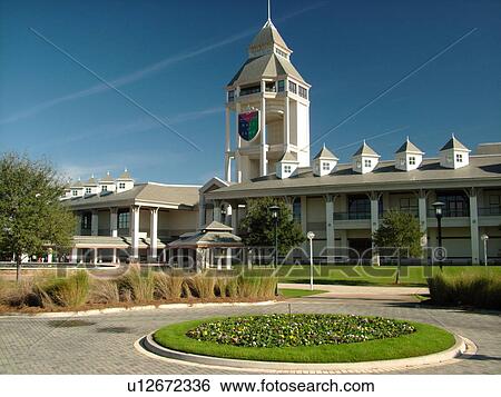 Stock Photograph -  St. Augustine, FL, Florida, Golf Hall of Fame, World Golf Village, St. Johns County Cradle of Golf. Fotosearch