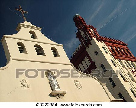 Picture -  St. Augustine, FL, Florida, The Old City, Cathedral Basilica of St. Augustine. Fotosearch