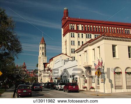 St. Augustine, FL, Florida, The Old City, Cathedral Place View Large Photo Image Stock Image - St. Augustine, FL, Florida, The Old City, Cathedral Place. Fotosearch