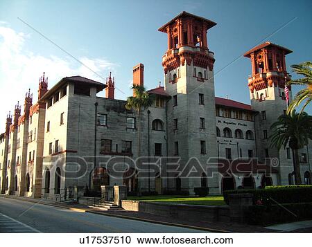 St. Augustine, FL, Florida, The Old City, Lightner Museum, former Alcazar Hotel, Hispano-Moorish Building View Large Photo Image Stock Image - St. Augustine, FL, Florida, The Old City, Lightner Museum, former Alcazar Hotel, Hispano-Moorish Building. Fotosearch