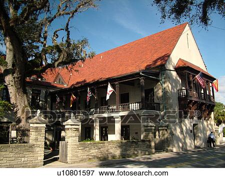 Stock Photo -  St. Augustine, FL, Florida, The Old City, Government House Museum, Visitor Information Center. Fotosearch