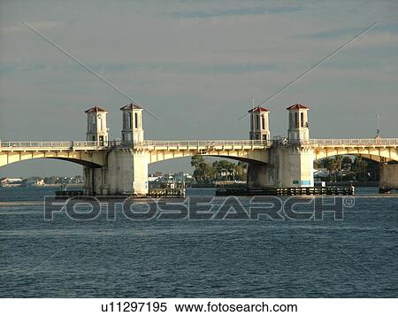 St. Augustine, FL, Florida, The Old city, The Bridge of Lions spans Matanzas Bay View Large Photo Image Stock Photography - St. Augustine, FL, Florida, The Old city, The Bridge of Lions spans Matanzas Bay. Fotosearch