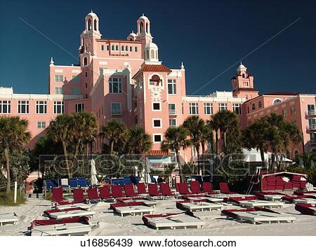 St. Petersburg, FL, Florida, Tampa Bay, St. Pete Beach, Gulf Coast Beaches, Don Cesar Resort and Spa ca. 1920 View Large Photo Image Stock Photo - St. Petersburg, FL, Florida, Tampa Bay, St. Pete Beach, Gulf Coast Beaches, Don Cesar Resort and Spa ca. 1920. Fotosearch