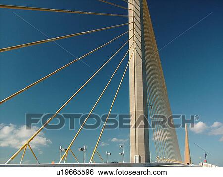 St. Petersburg, FL, Florida, Tampa Bay, Sunshine Skyway Bridge, I-275, 15 mile bridge spans lower Tampa Bay View Large Photo Image Stock Photograph - St. Petersburg, FL, Florida, Tampa Bay, Sunshine Skyway Bridge, I-275, 15 mile bridge spans lower Tampa Bay. Fotosearch