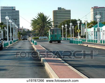 St. Petersburg, FL, Florida, Tampa Bay, downtown skyline, 2nd Avenue Trolley View Large Photo Image Stock Photograph - St. Petersburg, FL, Florida, Tampa Bay, downtown skyline, 2nd Avenue Trolley. Fotosearch