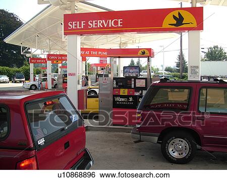 Stock Photograph -  Strasburg, Lancaster County, PA, Pennsylvania, Wawa, gas station. Fotosearch