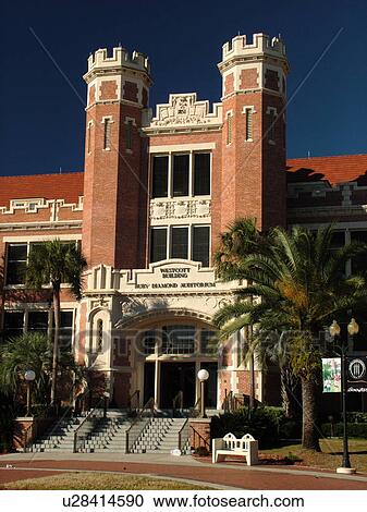 Stock Image -  Tallahassee, FL, Florida, FSU, Florida State University, Westcott Building, Diamond Auditorium. Fotosearch