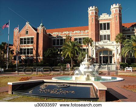 Tallahassee, FL, Florida, FSU, Florida State University, Westcott Building, Diamond Auditorium, fountain, Westcott Plaza View Large Photo Image Stock Photo - Tallahassee, FL, Florida, FSU, Florida State University, Westcott Building, Diamond Auditorium, fountain, Westcott Plaza. Fotosearch