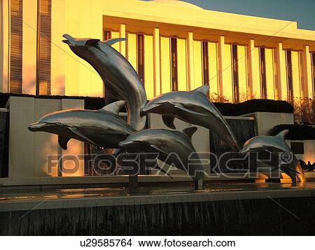 Tallahassee, FL, Florida, New State Capitol, State House, Dolphin statue and fountain on the capital grounds View Large Photo Image Picture - Tallahassee, FL, Florida, New State Capitol, State House, Dolphin statue and fountain on the capital grounds. Fotosearch