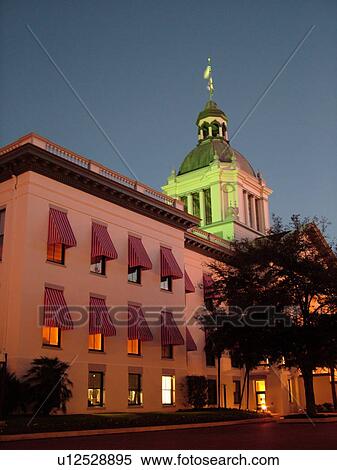 Tallahassee, FL, Florida, The Old State Capitol ca. 1902, State House, evening View Large Photo Image Stock Photography - Tallahassee, FL, Florida, The Old State Capitol ca. 1902, State House, evening. Fotosearch