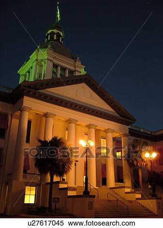 Tallahassee, FL, Florida, The Old State Capitol ca. 1902, State House, evening View Large Photo Image Stock Photography - Tallahassee, FL, Florida, The Old State Capitol ca. 1902, State House, evening. Fotosearch